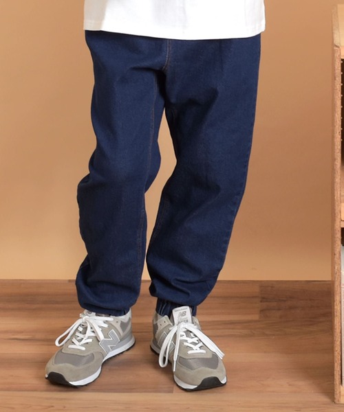 GLAZOS(グラソス)の「ストレッチデニム・ジョガーパンツ(その他パンツ・キッズ・インディゴブルー/ブルー・170cm/140cm/150cm/160cm)」の1枚目の写真