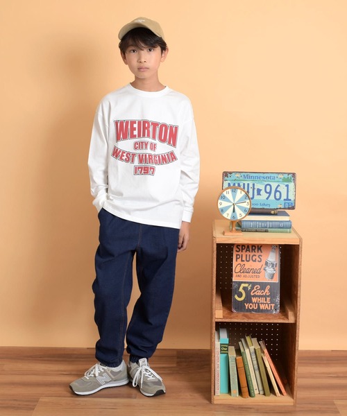 GLAZOS(グラソス)の「ストレッチデニム・ジョガーパンツ(その他パンツ・キッズ・インディゴブルー/ブルー・170cm/140cm/150cm/160cm)」の4枚目の写真