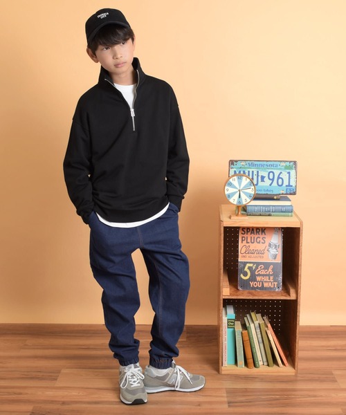 GLAZOS(グラソス)の「ストレッチデニム・ジョガーパンツ(その他パンツ・キッズ・インディゴブルー/ブルー・170cm/140cm/150cm/160cm)」の5枚目の写真