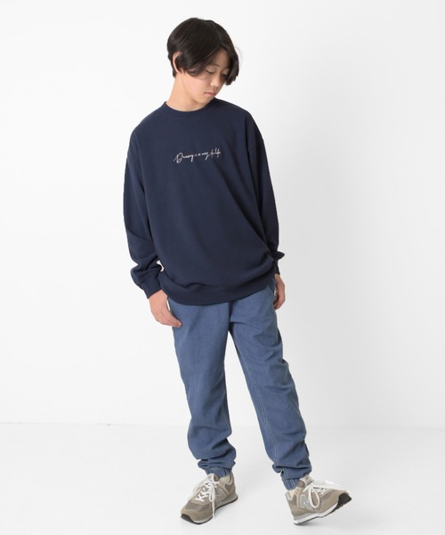 GLAZOS(グラソス)の「ストレッチデニム・ジョガーパンツ(その他パンツ・キッズ・インディゴブルー/ブルー・170cm/140cm/150cm/160cm)」の3枚目の写真