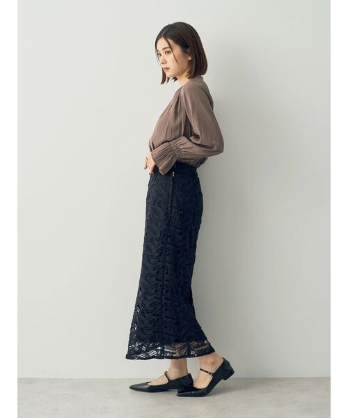 YECCA VECCA(イェッカヴェッカ)の「キャンディスリーブギャザーブラウス(シャツ/ブラウス・レディース・モカ/ラベンダー/アイボリー/ブラック・FREE)」の8枚目の写真