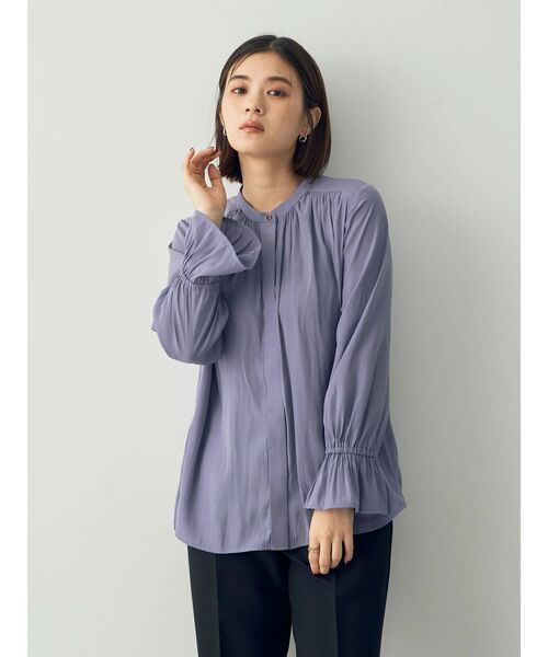 YECCA VECCA(イェッカヴェッカ)の「キャンディスリーブギャザーブラウス(シャツ/ブラウス・レディース・モカ/ラベンダー/アイボリー/ブラック・FREE)」の12枚目の写真