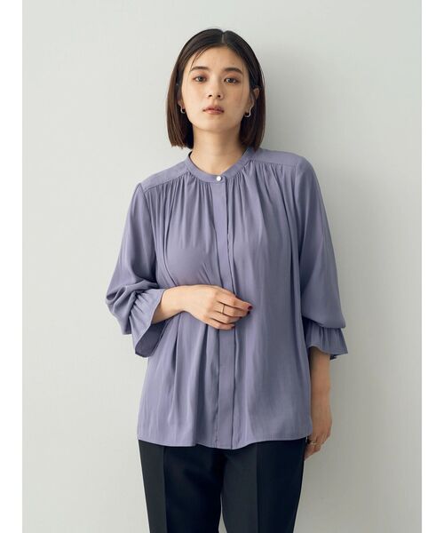 YECCA VECCA(イェッカヴェッカ)の「キャンディスリーブギャザーブラウス(シャツ/ブラウス・レディース・モカ/ラベンダー/アイボリー/ブラック・FREE)」の15枚目の写真