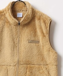 Champion/チャンピオン SHERPA FLEECE ZIP VEST/シェルパフリース ロゴ ワンポイント刺繍 ジップベスト/ボアジャケット/テックベスト レディース メンズ