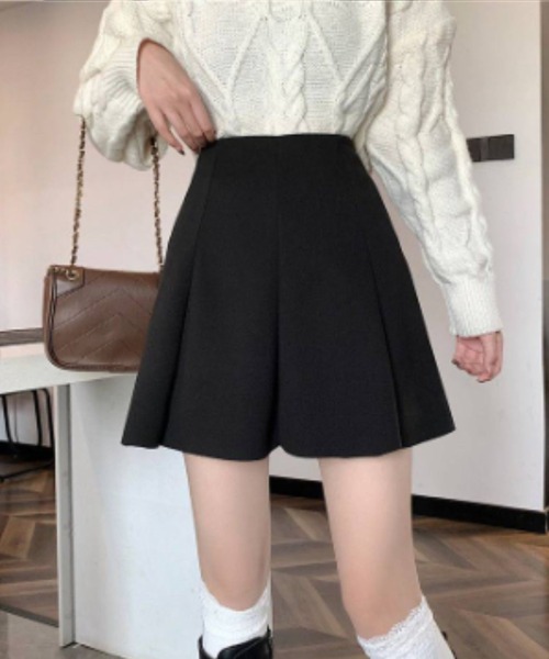 gossip!ロサンゼルス(ゴシップロサンゼルス)の「ハイウエストフレアミニスカート(スカート・レディース・ブラウン/ブラック・M/S)」の9枚目の写真