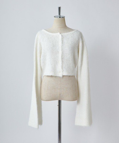 one after another NICE CLAUP(ワンアフターアナザーナイスクラップ)の「ベルスリーブイロドリニット(ニット/セーター・レディース・イエロー/オフホワイト/ラベンダー/ブルー/ピンク・FREE)」の10枚目の写真