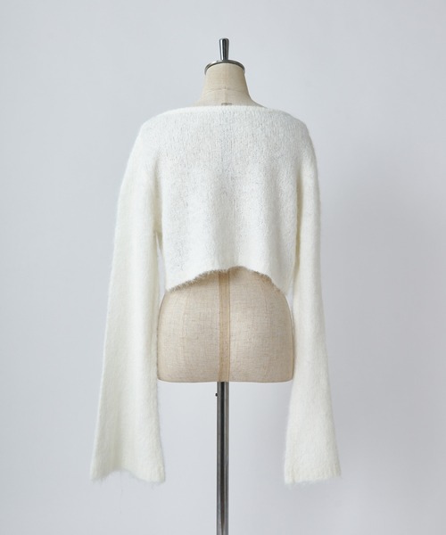 one after another NICE CLAUP(ワンアフターアナザーナイスクラップ)の「ベルスリーブイロドリニット(ニット/セーター・レディース・イエロー/オフホワイト/ラベンダー/ブルー/ピンク・FREE)」の8枚目の写真