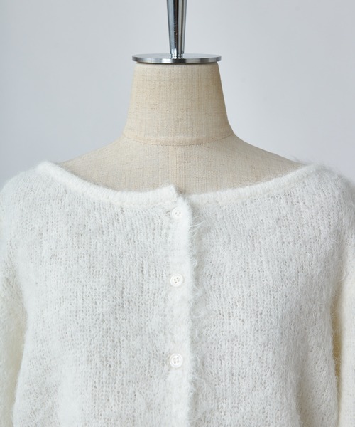 one after another NICE CLAUP(ワンアフターアナザーナイスクラップ)の「ベルスリーブイロドリニット(ニット/セーター・レディース・イエロー/オフホワイト/ラベンダー/ブルー/ピンク・FREE)」の6枚目の写真