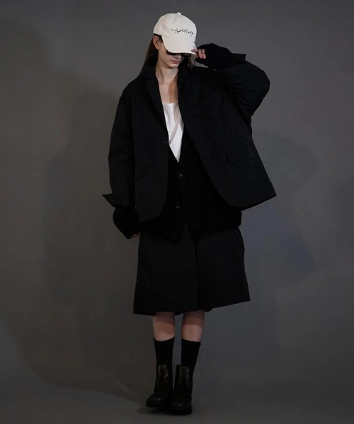 my beautiful landlet(マイビューティフルランドレット)の「【my beautiful landlet】 RIB KNIT VOLUME CARDIGAN(カーディガン/ボレロ・メンズ・ブラック/ブラウン・1/0)」の10枚目の写真