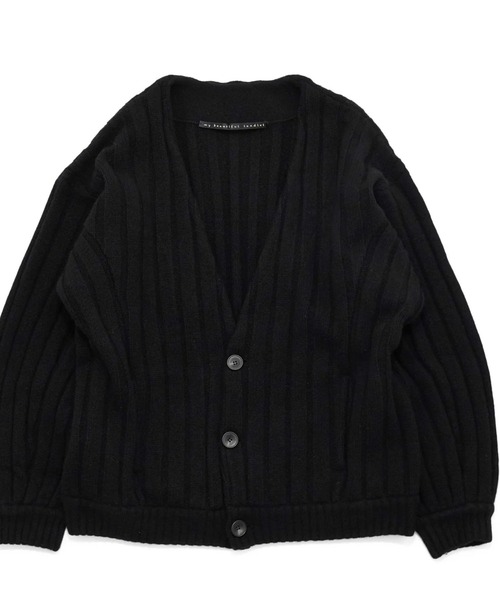my beautiful landlet(マイビューティフルランドレット)の「【my beautiful landlet】 RIB KNIT VOLUME CARDIGAN(カーディガン/ボレロ・メンズ・ブラック/ブラウン・1/0)」の9枚目の写真