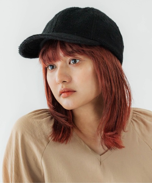 CONTROL FREAK（コントロールフリーク）の「CONTROL FREAK(コントロールフリーク)シャギーキャップ（キャップ・レディース・ブラック/ベージュ/イエロー・FREE）」の2枚目の写真