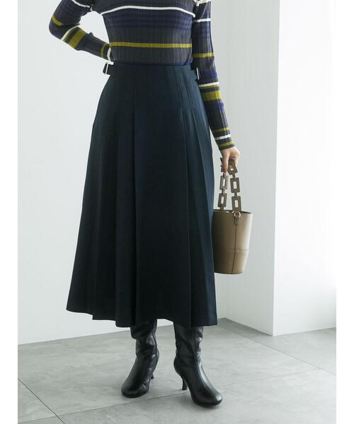 Te chichi(テチチ)の「サイドタックプリーツフレアスカート(スカート・レディース・モカ/ネイビー/チャコールグレー・M/S)」の11枚目の写真