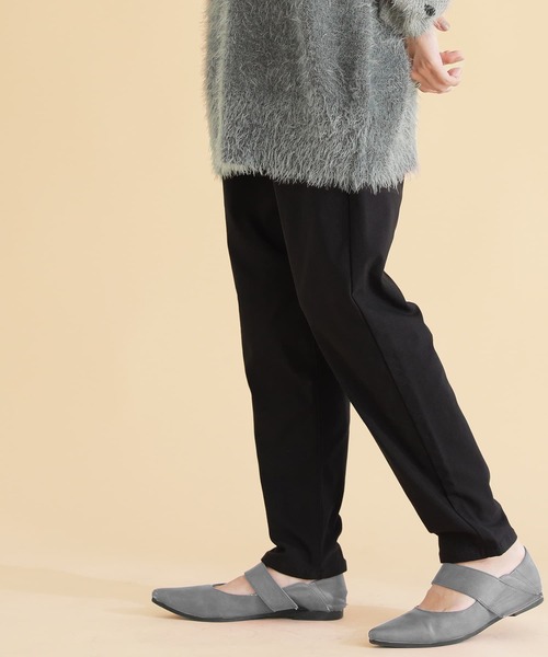 osharewalker（オシャレウォーカー）の「『裏起毛フレキシンテーパードパンツ』（その他パンツ・レディース・ブラック/カーキ/ダークパープル/ダークネイビー/ブラウン/チャコール・S/M/L/LL/3L）」の7枚目の写真