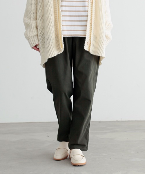 osharewalker（オシャレウォーカー）の「『裏起毛フレキシンテーパードパンツ』（その他パンツ・レディース・ブラック/カーキ/ダークパープル/ダークネイビー/ブラウン/チャコール・S/M/L/LL/3L）」の10枚目の写真