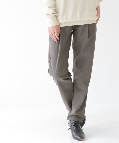 osharewalker（オシャレウォーカー）の「『裏起毛フレキシンテーパードパンツ』（その他パンツ・レディース・ブラック/カーキ/ダークパープル/ダークネイビー/ブラウン/チャコール・S/M/L/LL/3L）」の18枚目の写真