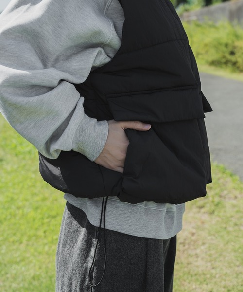 kutir(クティール)の「スタンドネックビックポケットベスト(ダウンベスト・メンズ・その他/ブラック/ブラウン・LARGE/MEDIUM)」の18枚目の写真