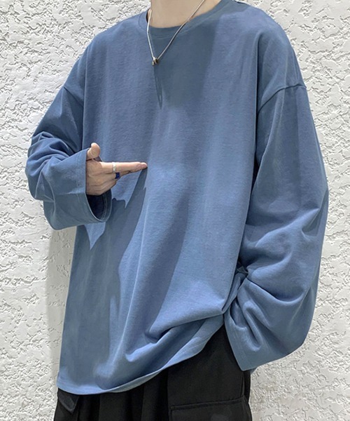 絶妙な落ち感。オーバーサイズ ドロップショルダー ロンT（T