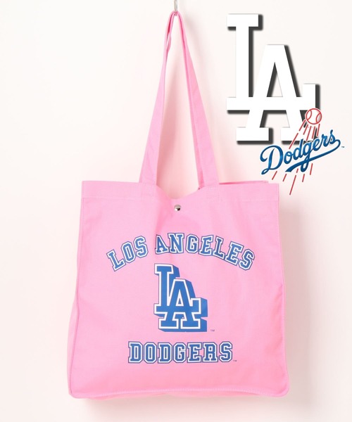 MLB(メジャーリーグベースボール)の「MLBトートバッグ(トートバッグ・レディース・ライトピンク/ピンク/ライトブルー/パープル/グリーン/ブルー・FREE)」の6枚目の写真
