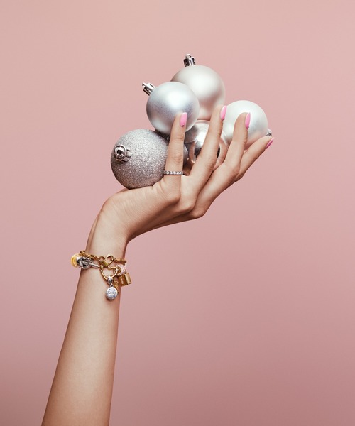 再値下げ★美品★Pandora チャーム　パープルフラワー２点セット オパールセント パープル チャーム（チャーム）｜Pandora