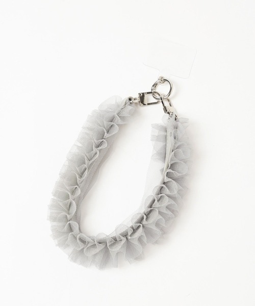 Me%（ミィパーセント）の「【ストラップシート付き】チュールハンドルストラップ　993222（スマホグッズ・レディース・ブラック/ベージュ/グレー・FREE）」の18枚目の写真