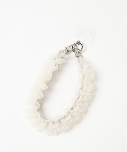 Me%（ミィパーセント）の「【ストラップシート付き】チュールハンドルストラップ　993222（スマホグッズ・レディース・ブラック/ベージュ/グレー・FREE）」の19枚目の写真