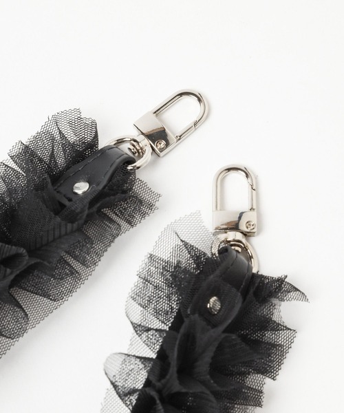 Me%（ミィパーセント）の「【ストラップシート付き】チュールハンドルストラップ　993222（スマホグッズ・レディース・ブラック/ベージュ/グレー・FREE）」の22枚目の写真