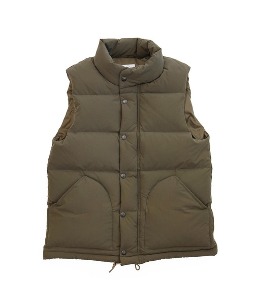 SIERRA DESIGNS（シェラデザイン）の「【SIERRA DESIGNS】レディース ピーチスキンダウンベスト/WOMEN'S DOWN VEST（ダウンベスト・レディース・オリーブ/ベージュ/ブラック/ブラウン・SMALL/MEDIUM）」の4枚目の写真