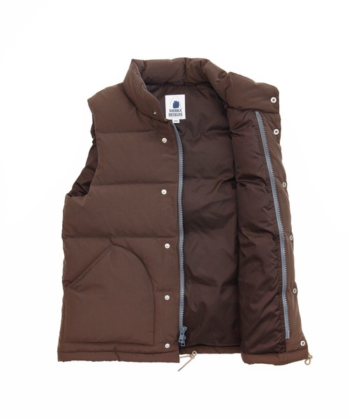 SIERRA DESIGNS（シェラデザイン）の「【SIERRA DESIGNS】レディース ピーチスキンダウンベスト/WOMEN'S DOWN VEST（ダウンベスト・レディース・オリーブ/ベージュ/ブラック/ブラウン・SMALL/MEDIUM）」の7枚目の写真