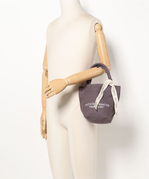 BIRTHDAY BAR(バースデイバー)の「HORIZONTAL MINI TOTE(トートバッグ・レディース・ダークグレー/グレー系/ブラック系/ブラック/ナチュラル/インディゴブルー・フリー)」の10枚目の写真