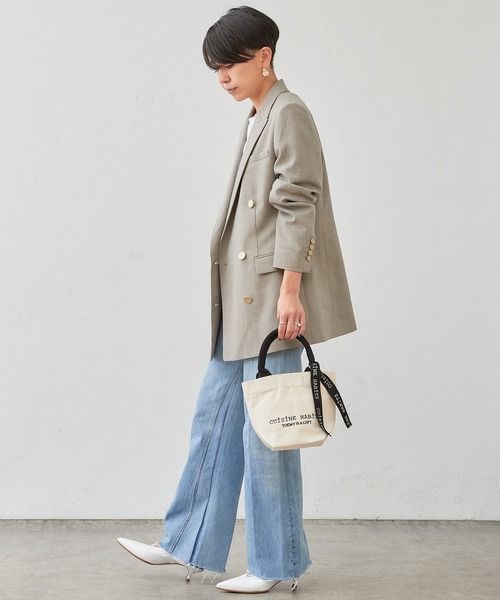BIRTHDAY BAR(バースデイバー)の「HORIZONTAL MINI TOTE(トートバッグ・レディース・ダークグレー/グレー系/ブラック系/ブラック/ナチュラル/インディゴブルー・フリー)」の15枚目の写真
