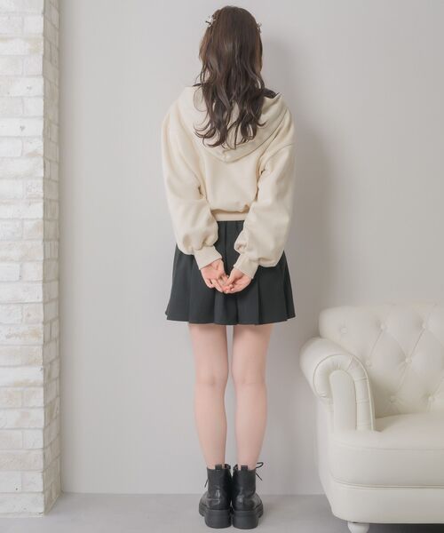 ems excite(エムズエキサイト)の「ハーフZIPショートフーディー(パーカー・レディース・ピンク/ブルー/ナチュラル・FREE)」の14枚目の写真