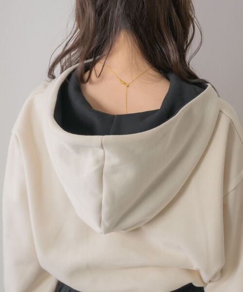 ems excite(エムズエキサイト)の「ハーフZIPショートフーディー(パーカー・レディース・ピンク/ブルー/ナチュラル・FREE)」の20枚目の写真