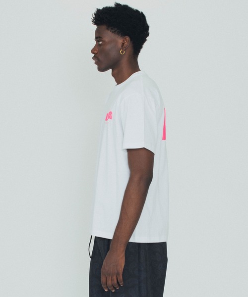 SILAS(サイラス)の「WAVE LOGO S/S TEE(Tシャツ/カットソー・メンズ・ブラック/ホワイト/ピンク・M/L/XL)」の5枚目の写真