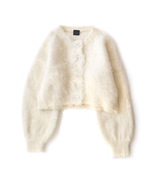 MIMIMEMETE（ミミメメット）の「モヘアリーニット クルーネックカーディガン（カーディガン/ボレロ・レディース・アイボリー/ブラウン/ブルー・M）」の19枚目の写真