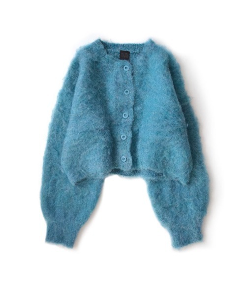 MIMIMEMETE（ミミメメット）の「モヘアリーニット クルーネックカーディガン（カーディガン/ボレロ・レディース・アイボリー/ブラウン/ブルー・M）」の21枚目の写真