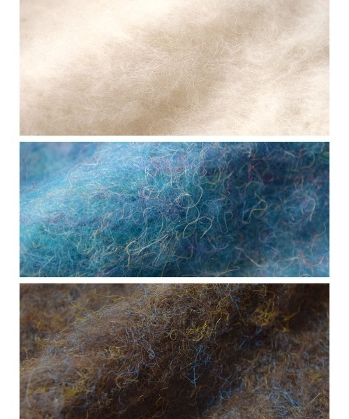 MIMIMEMETE（ミミメメット）の「モヘアリーニット クルーネックカーディガン（カーディガン/ボレロ・レディース・アイボリー/ブラウン/ブルー・M）」の12枚目の写真