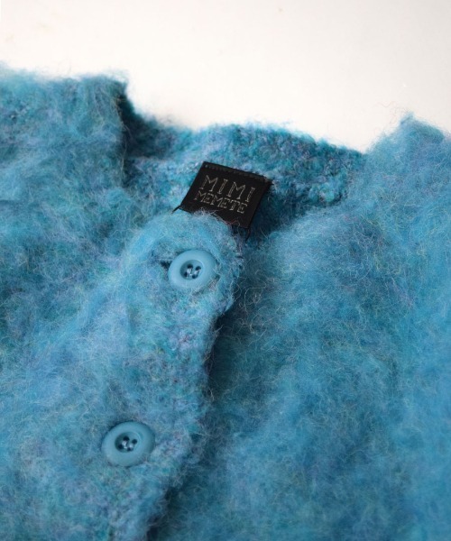 MIMIMEMETE（ミミメメット）の「モヘアリーニット クルーネックカーディガン（カーディガン/ボレロ・レディース・アイボリー/ブラウン/ブルー・M）」の18枚目の写真