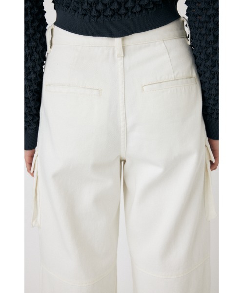 MOUSSY(マウジー)の「LOWRISE CARGO WHT STRAIGHT(デニムパンツ・レディース・オフホワイト・2/0/1)」の11枚目の写真