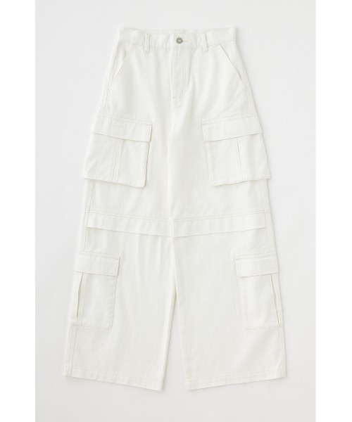 MOUSSY(マウジー)の「LOWRISE CARGO WHT STRAIGHT(デニムパンツ・レディース・オフホワイト・2/0/1)」の14枚目の写真
