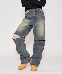 BACK TO THE FIELD | 【MLB】コンバーチカルロゴデニム(デニムパンツ)