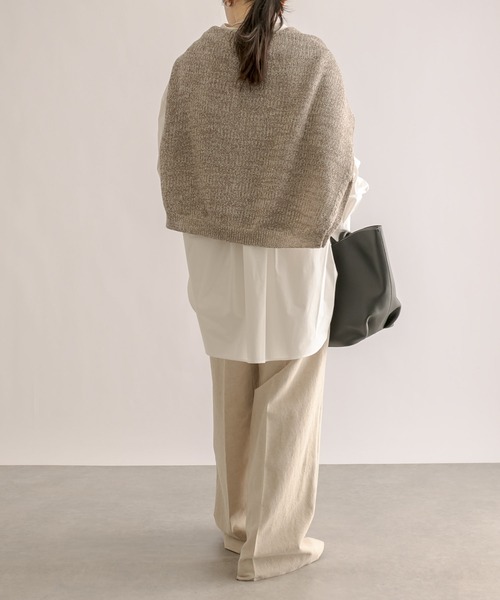 RIVE DROITE（リヴドロワ）の「セットアップ可能/リネンコットンワイドパンツ（その他パンツ・レディース・ベージュ/ブラウン・38/36）」の14枚目の写真