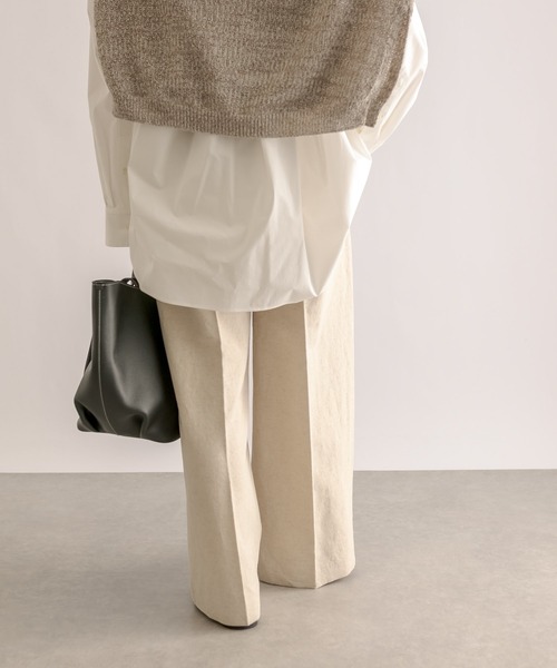 RIVE DROITE（リヴドロワ）の「セットアップ可能/リネンコットンワイドパンツ（その他パンツ・レディース・ベージュ/ブラウン・38/36）」の16枚目の写真