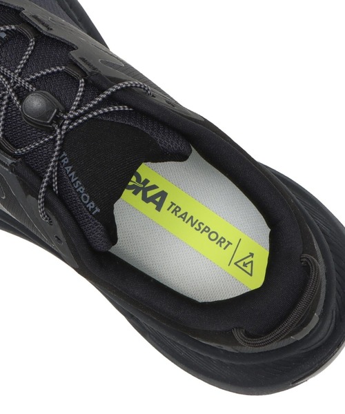 HOKA（ホカ）の「TRANSPORT　1123153-BBLC（スニーカー・メンズ・ブラック・27.5cm/28.0cm/27.0cm/26.5cm/25.0cm/25.5cm/26.0cm/28.5cm/29.0cm/30.0cm）」の6枚目の写真