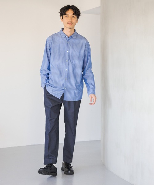 GLOBAL WORK(グローバルワーク)の「アーバンデニムクリーンワイドパンツ/986435(デニムパンツ・メンズ・ネイビー・X-LARGE/SMALL/LARGE/MEDIUM)」の19枚目の写真