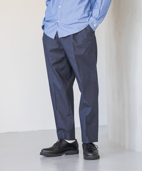 GLOBAL WORK(グローバルワーク)の「アーバンデニムクリーンワイドパンツ/986435(デニムパンツ・メンズ・ネイビー・X-LARGE/SMALL/LARGE/MEDIUM)」の2枚目の写真