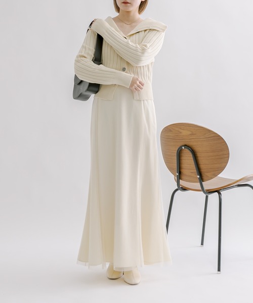 mline（エムライン）の「[mline]2WAYボタンカーディガン（カーディガン/ボレロ・レディース・ベージュ/グリーン/アイボリー/ブルー・FREE）」の13枚目の写真