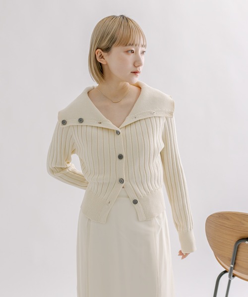 mline（エムライン）の「[mline]2WAYボタンカーディガン（カーディガン/ボレロ・レディース・ベージュ/グリーン/アイボリー/ブルー・FREE）」の12枚目の写真