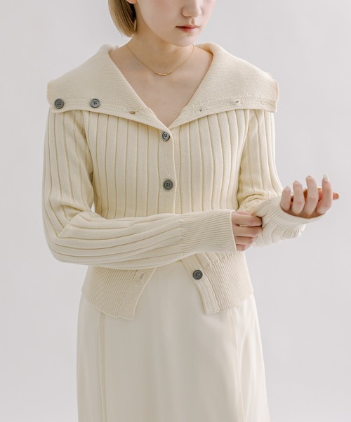 mline（エムライン）の「[mline]2WAYボタンカーディガン（カーディガン/ボレロ・レディース・ベージュ/グリーン/アイボリー/ブルー・FREE）」の10枚目の写真
