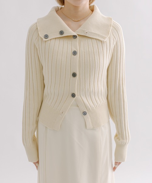mline（エムライン）の「[mline]2WAYボタンカーディガン（カーディガン/ボレロ・レディース・ベージュ/グリーン/アイボリー/ブルー・FREE）」の5枚目の写真