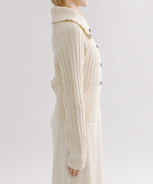 mline（エムライン）の「[mline]2WAYボタンカーディガン（カーディガン/ボレロ・レディース・ベージュ/グリーン/アイボリー/ブルー・FREE）」の9枚目の写真